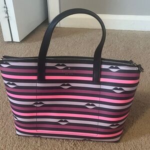 Kate Spade Multicolor Striped Tote